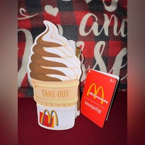 Loungefly McDonald's Ice Cream Cone Wallet - Brown, White, Tan